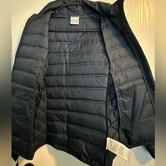 Columbia navy Michigan full zip winter puffer coat zipper pockets women’s medium - Picture 6 of 9